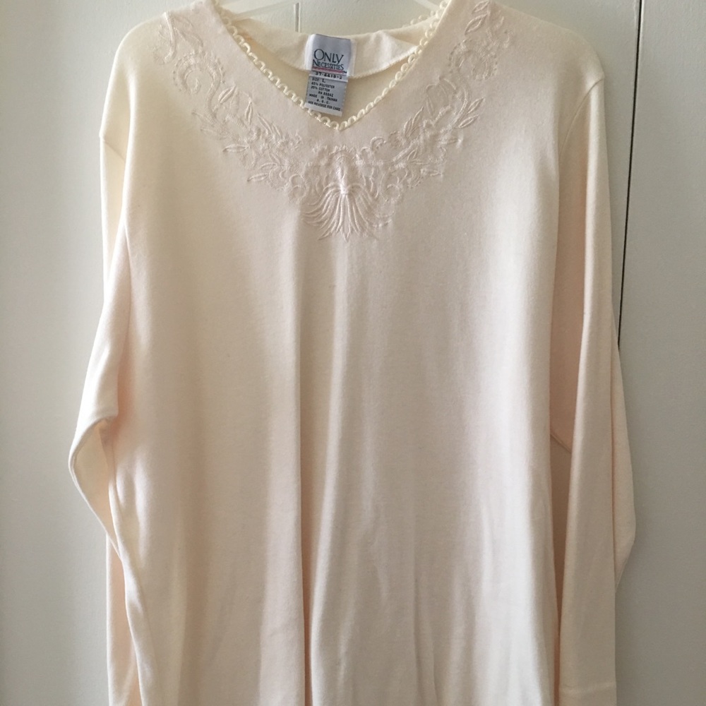 Beige top for work or play
